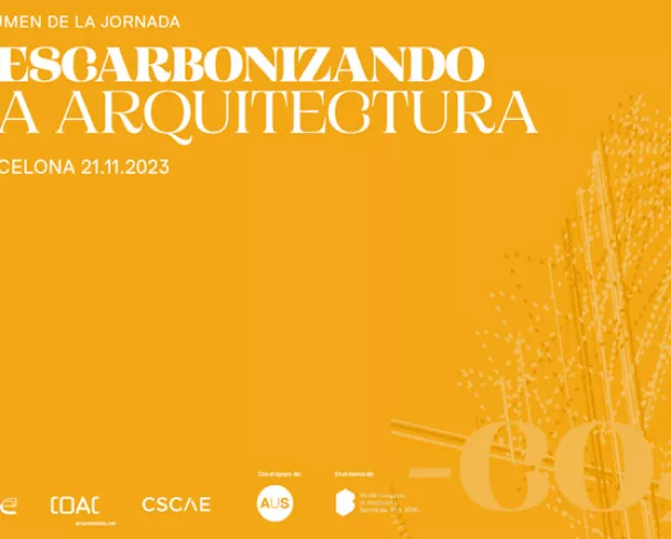 Portada ebook resumen de la segunda jornada Descarbonizando la arquitectura