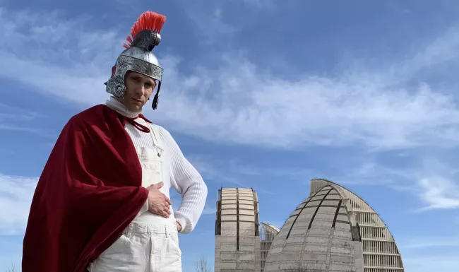 Retrat de l'Erik Harley a la Ciutat del Medi Ambient de Sòria