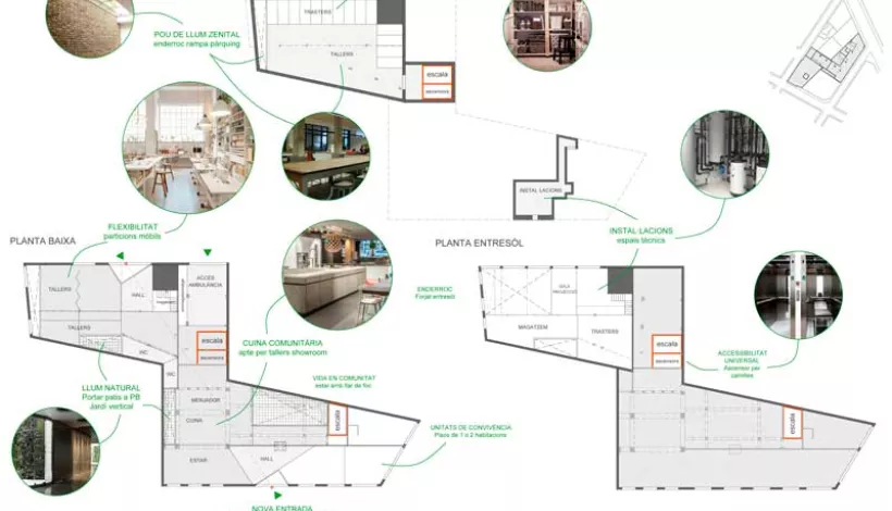 Imagen del curso sobre edificación. Es un plano de ejemplo.