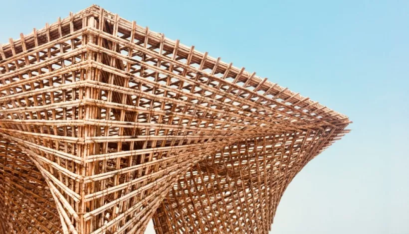 Edificio construido en madera