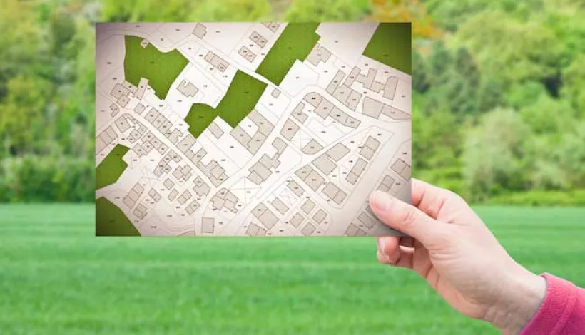 Muestra de un plano catastral