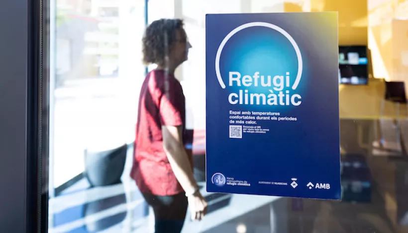 Entrada a un refugio climático