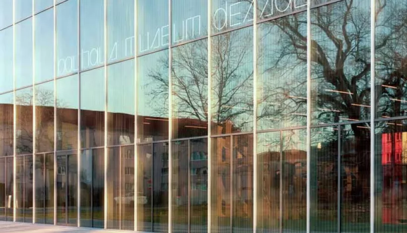 Entrada al museu Bauhaus de Dessau