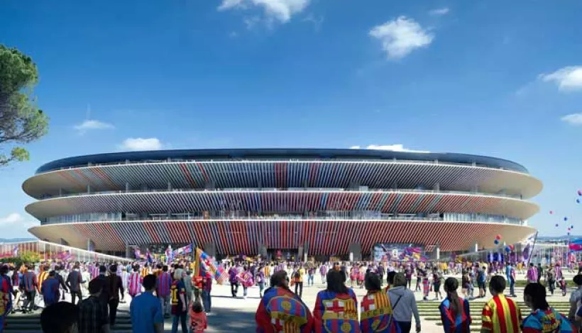 Representacion del nuevo Camp Nou