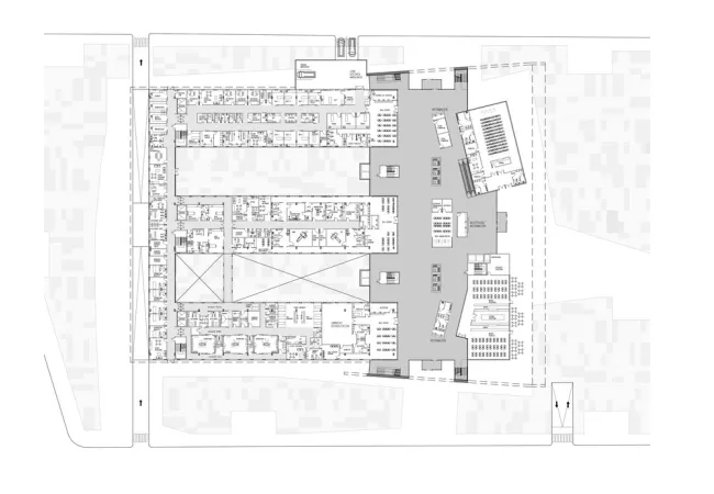 Proyecto Hospital Urbano en Poblenou Escola Sert