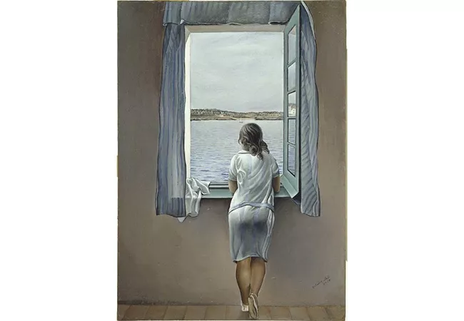 Cuadro Dalí Muchacha en la ventana