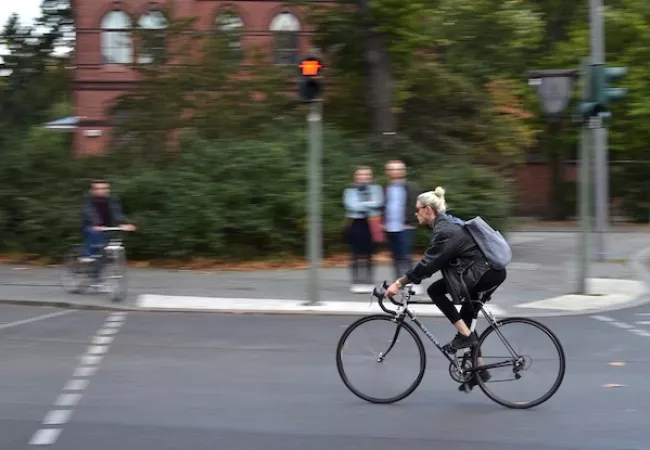 Ciclista a Berlin