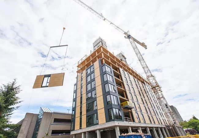 La construcción modular es uno de los puntos fuerts de la madera