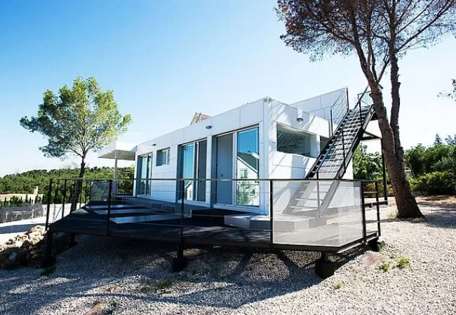 Vivienda prefabricada con módulos