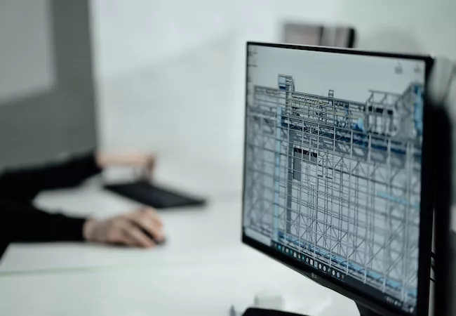 Proyecto con BIM en una pantallde ordenador