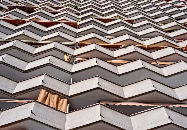 Balcones en una fachada