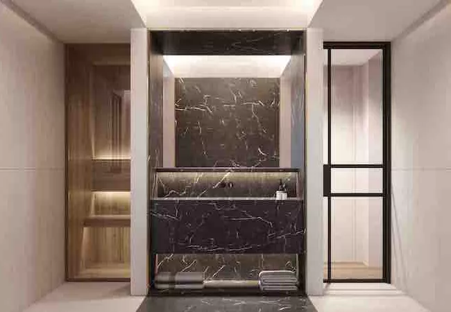 Baño con una correcta iluminación