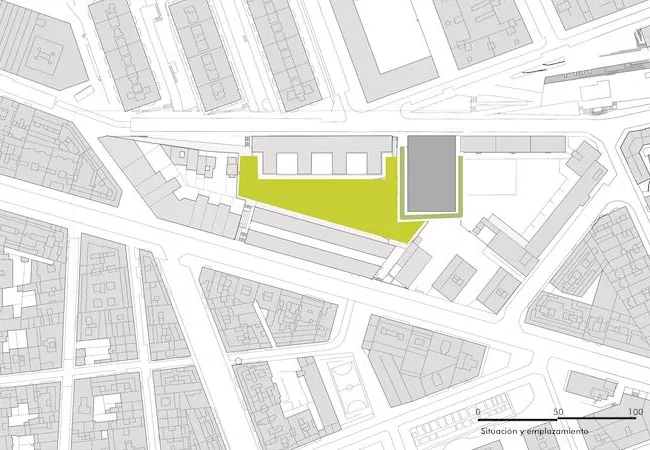 Plano del CEM turo de la Piera y sus espacios verdes