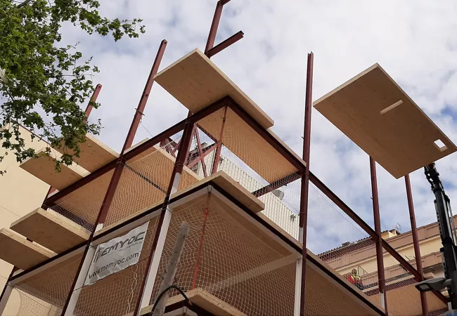 Andamios del proyecto de La Xarxaire