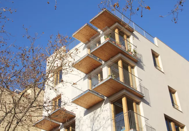 Fachada del edificio la Xarxaire