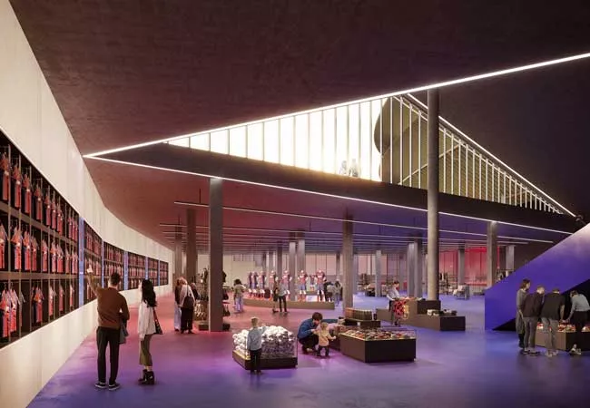 Interior Botiga del FC Barcelona