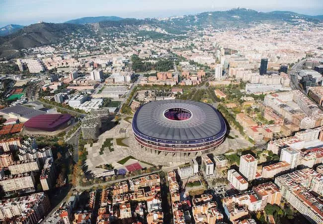 Imagen aérea del nuevo Camp Nou