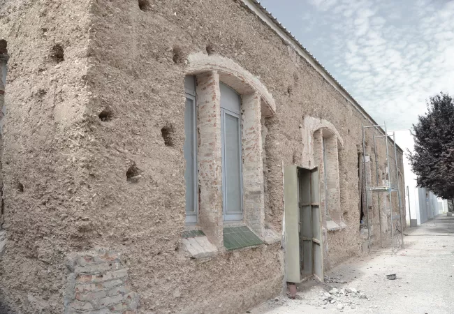 El estado del edificio antes de los trabajos de restauración
