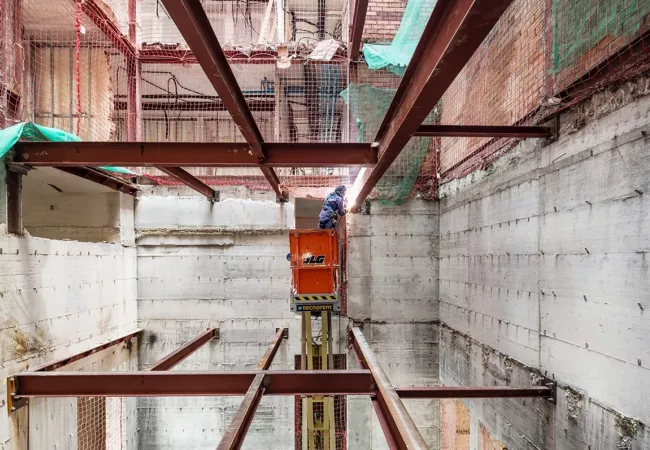 Obras en un hotel