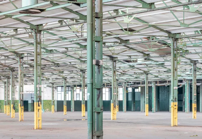 Interior de la fábrica Mercedes
