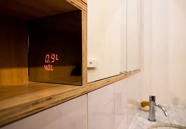 Marcador de temperatura de un horno