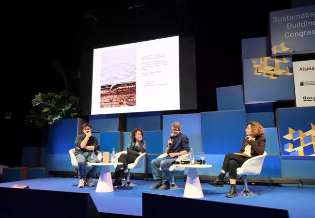 Ferran Vizoso en su intervención en Construmat