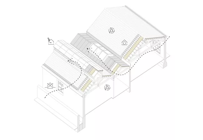 Secció constructiva del projecte