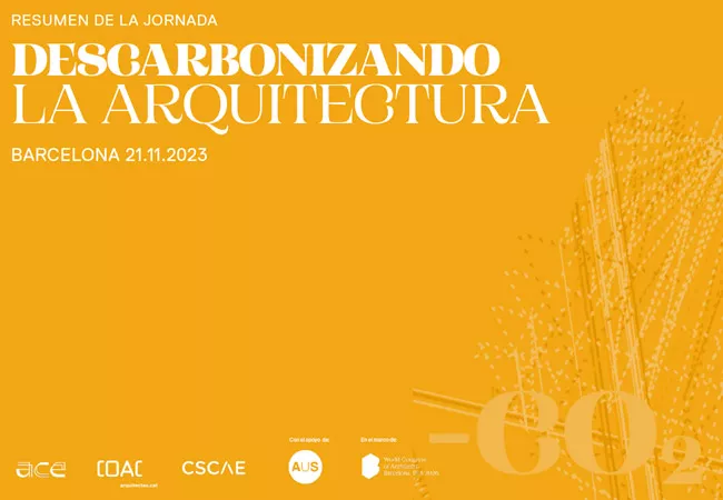Portada ebook resumen de la segunda jornada Descarbonizando la arquitectura