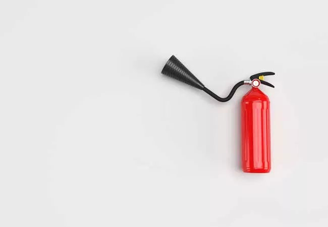 Imagen de un extintor de incendios
