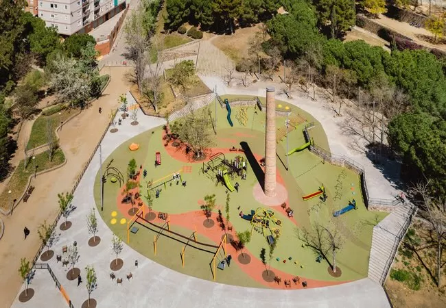 Vista aérea del parque