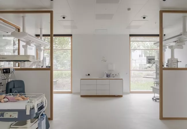 Interior del hospital de Zuric