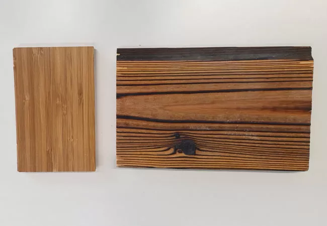 Bloques de madera utilizados en construcción