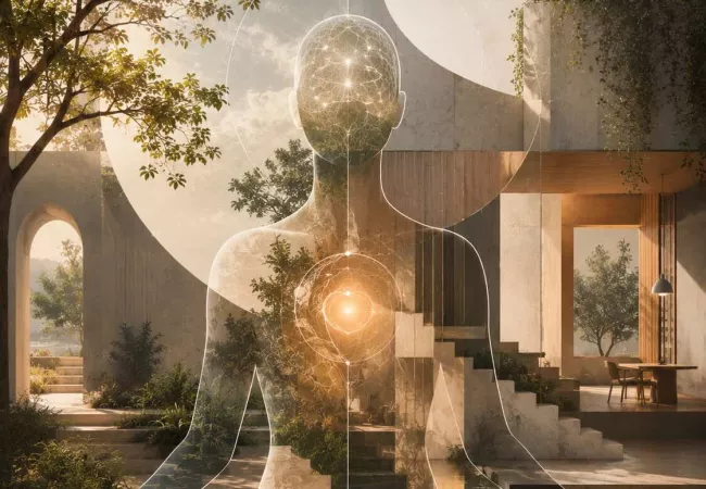 Representación conceptual de la neuroarquitectura
