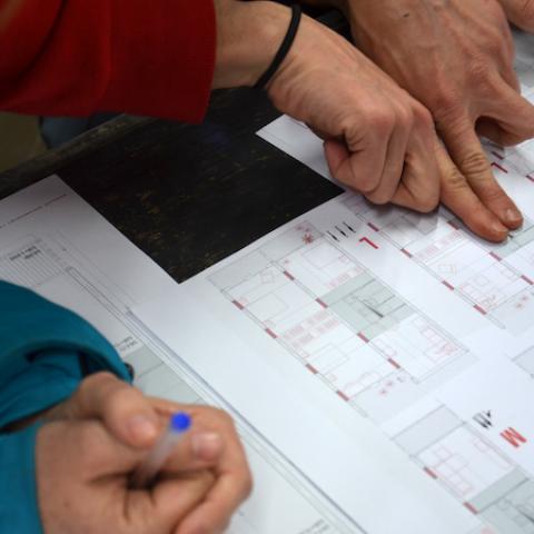 Planol d'un projecte de la cooperativa La Borda