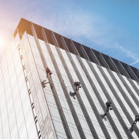 mantenimiento de la fachada de un edificio