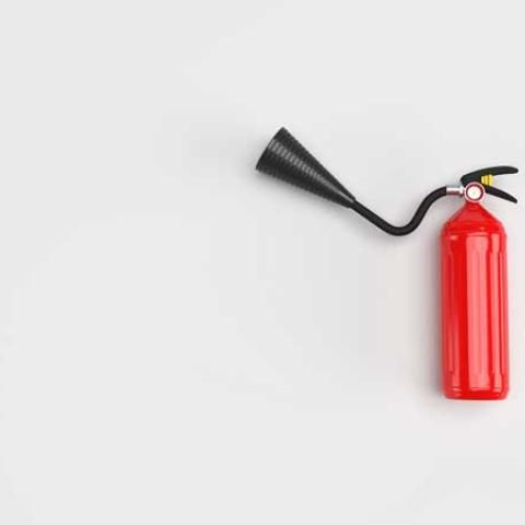 Imagen de un extintor de incendios