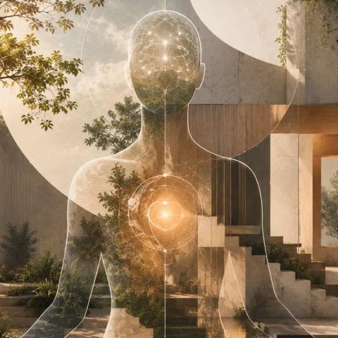 Representación conceptual de la neuroarquitectura